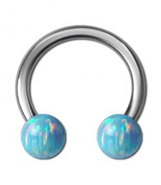 CIRCULAR BARBELL WITH OPAL